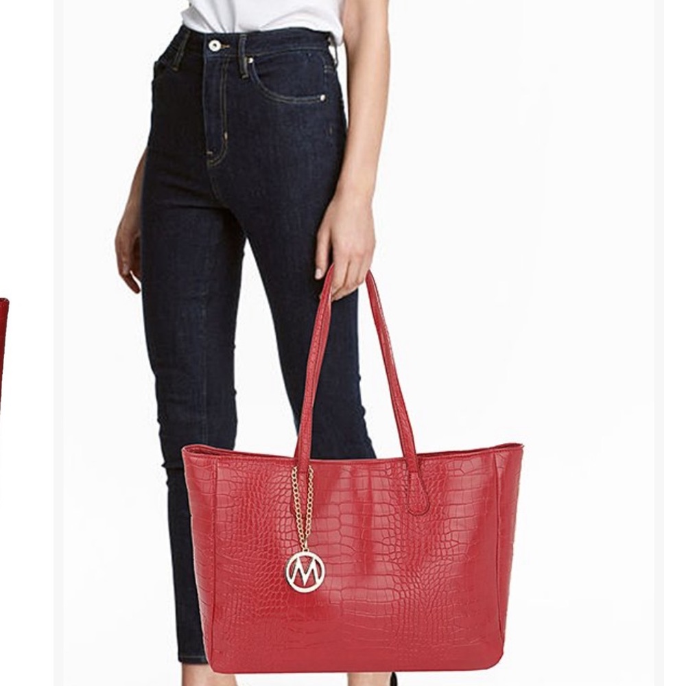 MFK Collection Red Tote - Picture 2 of 4